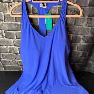 Aquagreen Royal Blue Racerback Tankini Swimsuit Top